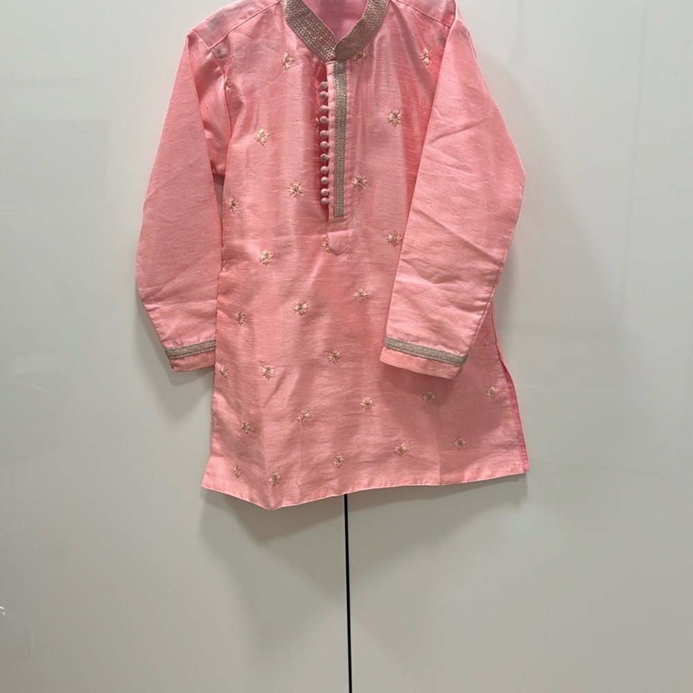 Pink Embroidered Kurta